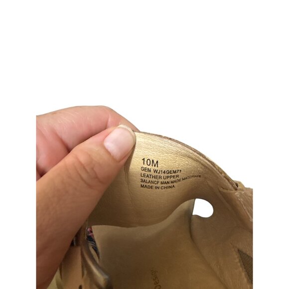 Jambu Womens Tan & Orange Wedge Sandals With Ankle Strap 10 - Picture 8 of 8